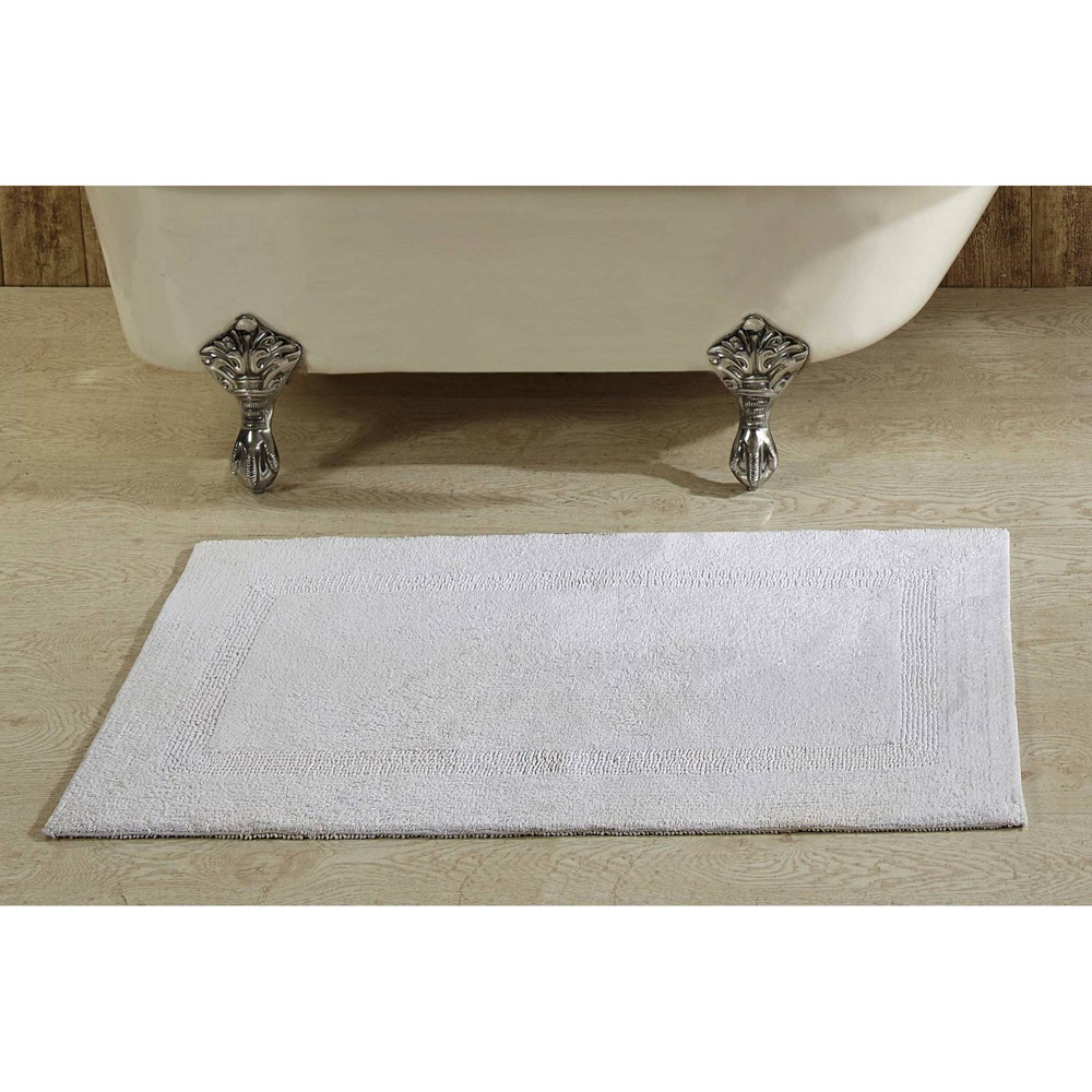 24inx40in Lux Collection Bath Rug White - Better Trends