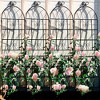 4 Pack Metal Garden Trellis 86.7" x 19.7"/71"x19.7" Rustproof Trellis for Climbing Plants Outdoor Flower Support Black - 2 of 4