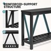 Crestlive Products Entryway Table - Wood Console Table with Shelves, Farmhouse Sofa Table for Entryway, Living Room, Hallway - 4 of 4