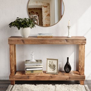 SMARTSTANDARD 46 in. x 10 in. x 28 in. Solid Wood Console Table - 1 of 4