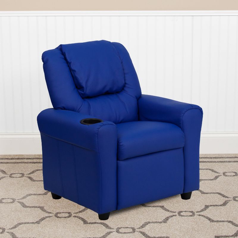 Flash Furniture Contemporary Kids Recliner with Cup Holder and Headrest, 2 of 12