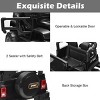 Infans 12V Kids Ride On Car 2 Seater Truck RC Electric Vehicle w/Storage Black - 4 of 4
