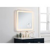 Elegant Lighting Lux 30in x 30in Hardwired LED mirror with magnifier and color changing temperature 3000K/4200K/6000K - 3 of 4