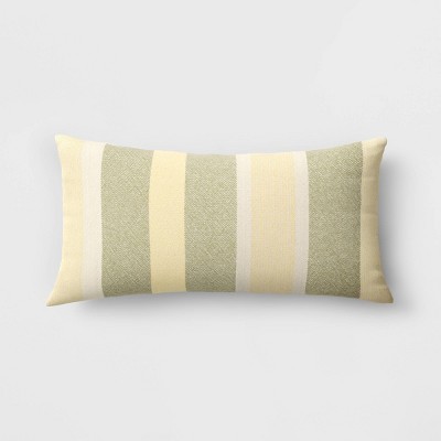 12"x24" Oversized Woven Striped Lumbar Throw Pillow - Threshold™