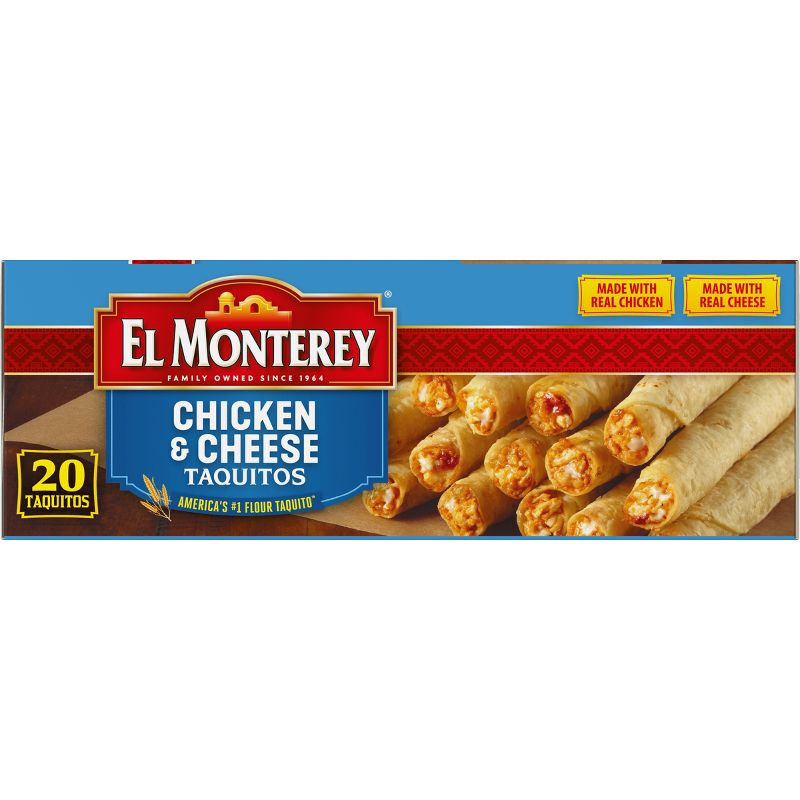 El Monterey Frozen Chicken and Cheese Taquitos - 20oz/20ct, 4 of 7