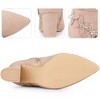 BLISSFUL STEP Butterfly Rhinestone Strap Chunky Heels Ankle Boots for Women - 4 of 4