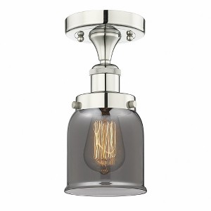 Bell - 1 Light Semi-Flush Mount In Industrial Style-8.25 Inches Tall and 6.5 Inches Wide - 1 of 1