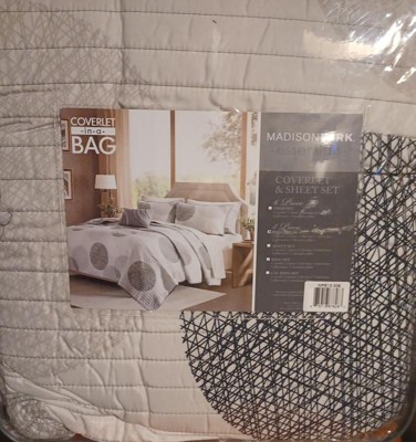 Gray Cabrillo Printed Quilt Set (king) 8pc : Target