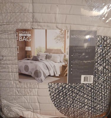 Jasmine 7 Piece Comforter Set- Gray (King)