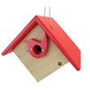 JCS Wildlife Classic Cedar & Recycled Poly Lumber Wren Birdhouse with Predator Guard Portal - 2 of 4