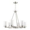 Livex Lighting Manhattan 6 - Light Chandelier in  Brushed Nickel - image 2 of 4