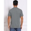 INSPIRE CHIC Men's Crew Neck with Pocket Short Sleeve Button Down Henley T-Shirt - 3 of 4