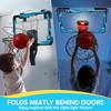 Joyfy Mini Indoor Basketball Hoop for Kids Age 3+, Light Up Door Room Basketball Hoops with Scoreboard & 4 Balls, Sport Game Set Gift for Boys - 3 of 4