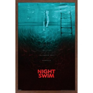 Trends International Night Swim (2024) - One Sheet Framed Wall Poster Prints - 1 of 4