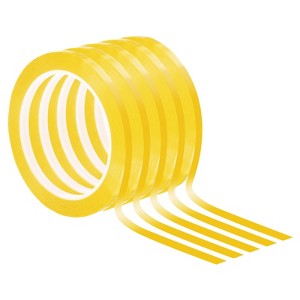 Unique Bargains Adhesive Versatile DIY Art Graphic Chart Thin Whiteboard Tape 5 Pcs - 1 of 4