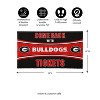 Evergreen Come Back with Tickets University of Georgia 28" x 16" Woven PVC Indoor Outdoor Doormat - 2 of 4
