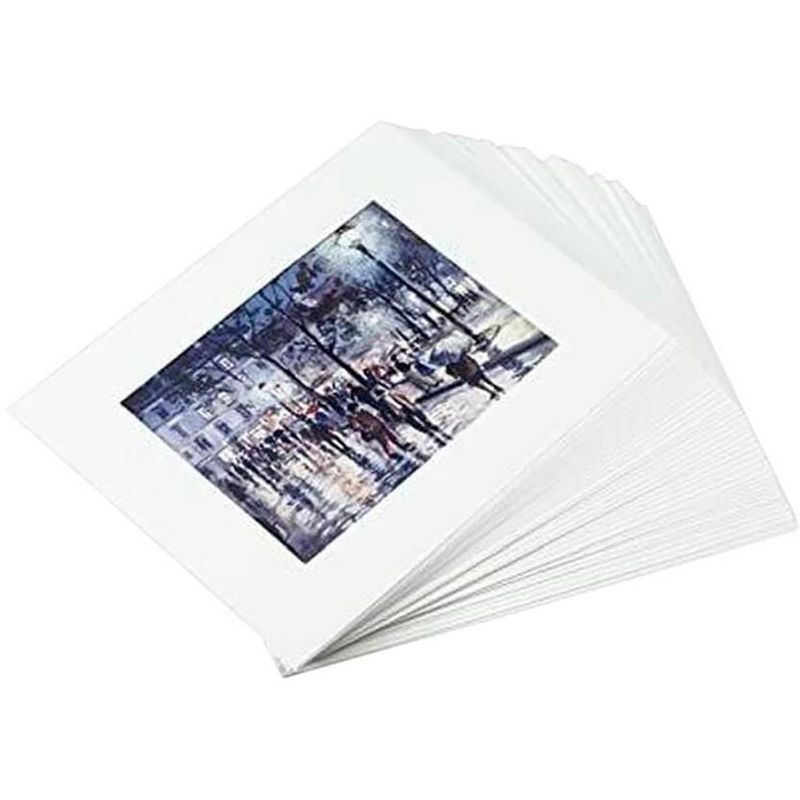 Stu Art Budget Ready Mats with No Back, 16 x 20 Inches, White, Pack of 50, 2 of 4
