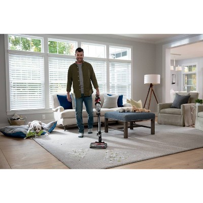 Clean View Slim Corded Stick Vacuum for Pets in Black and Red
