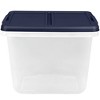 52 Quart Home Logic White Storage Bin - 36.0 L x 16.80 W x 6.6 Hgt.