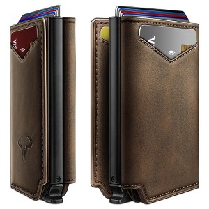 Generic Men Wallet Leather Wallet Card Holders Money Clip for Men 10Cards-Magnetic Flip - 1 of 4