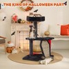 EROMMY Cat Tree, 28.8' Tall Cat Tree Tower With Cat Scratching Post For Indoor Cats, Halloween Pet Furniture, Black With Red - 4 of 4
