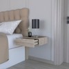 TIRAMISUBEST White Floating Nightstand, Contemporary Wall-Mounted Bedside Solution - 2 of 4