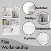 Runesay White Kids Bookcase, Bookshelf with 6 Compartments, Freestanding Shelves and Cube Organizer - 3 of 4