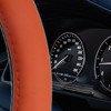 Unique Bargains Carbon Fiber Pattern Faux Leather Car Wheel Steering Cover 14.5-15" - 4 of 4