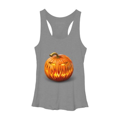 Women's Design By Humans Jack O'Lantern By Ldarro Racerback Tank Top