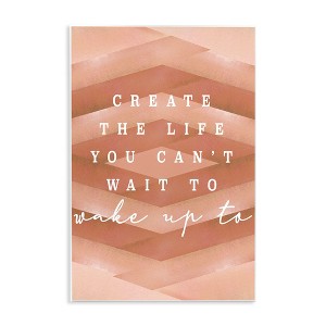 Stupell Industries Uplifting Inspirational Quote Geometric Stripes Design Wall Plaque Art, 13" x 19" - 1 of 4