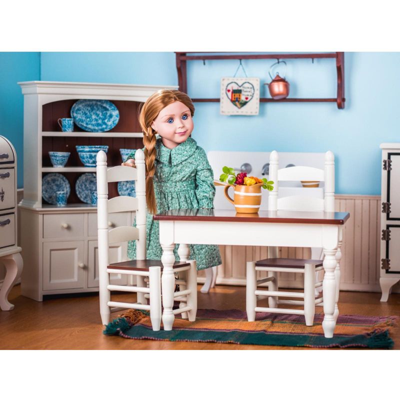 The Queen's Treasures 18 Inch Doll 29 Piece Farmhouse Style Dining Room Set, 3 of 9