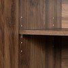South Shore 31.75" Decorative Storage Cabinet Natural Walnut/Oxide Brown: Laminate Finish, Particle Board Frame, 2 Shelves - 4 of 4