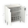 Homy Casa Corner Wine Bar Cabinet with Storage Shelves and Drawers, for Dining or Living Room - 3 of 4