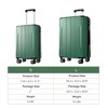 YONWAY 2 Piece Hardshell ABS Luggage Sets, Expandable Retro Luggage Set with TSA Lock and Spinner Wheels - 2 of 4
