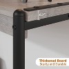 Homhougo Console Table, 39.5 Inch Narrow Entryway Table with 2- Tiers Storage Shelves, Entrance Table Gray - 4 of 4