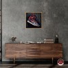 Notoriart Black and Red Hanging Sneaker Wall Art Framed - 2 of 4