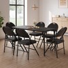 Whizmax Folding Chairs 2 Pack, Metal Foldable Chair with Cushion and Non-Slip Feet Pads, PU Party Chairs for Indoors and Outdoors, Dining Room - 4 of 4