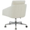 Blayke Boucle Adjustable Swivel Desk Chair - SFV5057 - Ivory/Silver - Safavieh Couture - 4 of 4