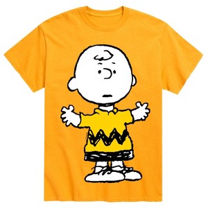 Men's - Peanuts - Charlie Brown Standing- Men's Short Sleeve Graphic T-Shirt Short Sleeve Graphic T-Shirt - 1 of 4