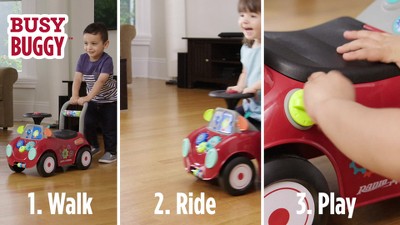 Pink Interactive Ride-On Car with Sensory Activities