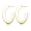 Guili Classic Shine 14K Gold Plated Open Hoop Earrings, a Minimalist Yet Timeless Fashion Essential for a Bold, Chic, and Sophisticated Statement - 3 of 4