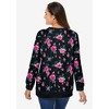 Woman Within Plus Size Printed Sweatshirt - 3 of 4