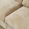 Cloud Couch Modular Sectional Sofa,100.5" U Shaped Couch, Oversized Convertible Wide Seater,3 Seater With 2 Ottomans For Living Room Set,Khkai - 4 of 4