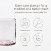 over&back 14 fl oz Hammered Glass Short Tumbler - 3 of 4