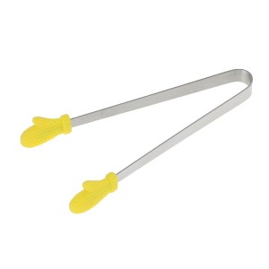 Unique Bargains Pcs Food Tongs Glove-Shaped Ice & Food Tongs Dishwasher Safe Stainless Steel Silicone 5 Inch 1 Pcs - 1 of 3