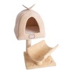 Armarkat X3007 Real Wood Cat Condo, Cat Scratching Post With Plush Condo, Cuddle - 2 of 4