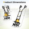 Ironmax Corded Electric Tiller Cultivator, 10 Amp Powerful Foldable Garden Rototiller Red/Yellow - 3 of 4