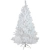 Northlight Pre-Lit White Alaskan Pine Artificial Christmas Tree - 6.5' - Warm White LED Lights - 2 of 4