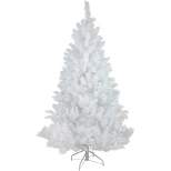 Northlight 6.5' Pre-Lit White Alaskan Pine Artificial Christmas Tree, Warm White LED Lights