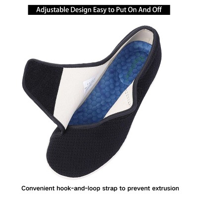Женские кроссовки Garvee Diabetic Shoes for Women Wide Width Elderly Shoes Adjustable Closure Lightweight Swollen Feet Walking Sneakers,Black - 6 — фото 2